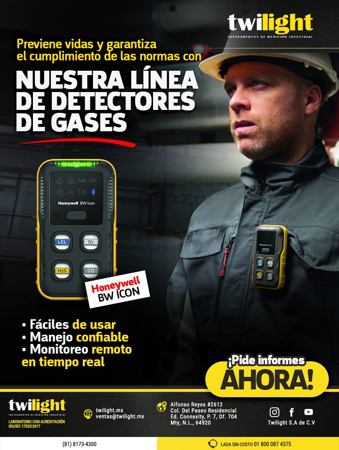 ¡Detecta y protege!: BW Flex 4 detecta hasta 4 gases peligrosos con precisión. 🛡️⚠️ ¡Protege a tu equipo! 